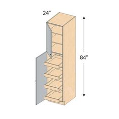 an image of a tall cabinet with drawers in the bottom and bottom drawer on top