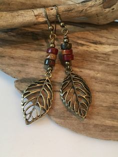 A personal favorite from my Etsy shop https://www.etsy.com/listing/564094683/boho-earrings-earth-jasper-heishi-beads Earth Colors, African Jewelry, Heishi Beads, Leaf Charms, Jasper Beads, Stone Earrings, Boho Earrings, Cincinnati, Making Ideas