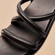 Discover premium comfort with the Tiare Strappy, the most formal style in our Tiare line. This sandal pairs luxurious comfort with a beautifully crafted leather ankle strap, making it the ideal companion for your favorite dress. Whether it's a night out or a stylish day around town, the Tiare Strappy offers versatility and comfort. Inspired by the elegant Tiare flower of Polynesia, it's perfect for all-day wear, blending the best of luxury and comfort. It's the top choice for those seeking styli Luxury Slingback Sandals With Strap, Leather Double Strap Heels For Evening, Sleek Leather Heels With Strap, Sleek Leather Strap Heels, Evening Double Strap Leather Sandals, Luxury Leather Slingback Sandals With Padded Heel, Chic Double Strap Sandals For Night Out, Formal Double Strap Sandals, Evening Leather Sandals With Heel Loop