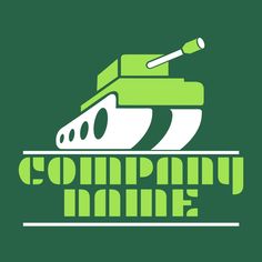 a green tank with the words company mine on it