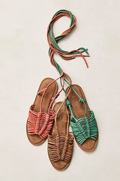 Stay grounded with these extra strappy, earthy wrap sandals from Seychelles. **Features:** Slip-on style, suede straps, woven caged vamp piece, slingback strap, self-tie ankle laces, flat sole, knotted details **Why We | Dist Shores Wrap Sandals by Seychelles at Free People in Tan, Size: US 6.5 Free People Sandals, Strappy Platform Sandals, Shoe Ideas, Fringe Sandals, Seychelles Shoes, Beaded Flats, Stay Grounded, Sandals Outfit, Beautiful Sandals