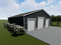 Tandem Garage Plan, 065G-0001 Detached Rv Garage, Rv Garage Plans, Garage Door Sizes