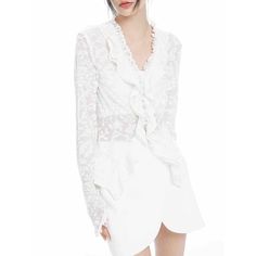 44487996834014|44487996866782|44487996899550 White Long Sleeve Feminine Blouse, White Feminine Long Sleeve Blouse, White Long Sleeve Party Top, White Long Sleeve Top For Party, Party Long Sleeve White Top, White Fitted Blouse With Long Sleeve, Fitted White Blouse With Long Sleeves, Feminine White Blouse For Fall, Feminine White Tops For Fall