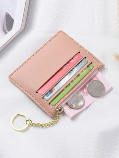 Business Card Wallet, Card Id, Classic Card, Bank Credit Cards, Card Organizer, Christmas Accessories, Pink Purse, Wallet Pouch