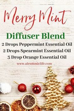 Holiday Diffuser Blends, Christmas Smells, Doterra Diffuser Blends, Peppermint Christmas