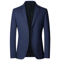 Jacket Men Fashion, Business Casual Suit, Spring Business Casual, Men's Business Suits, Men Fashion Casual, Blazer Casual, Mens Blazer, Fitted Blazer Jacket, Man Blazer