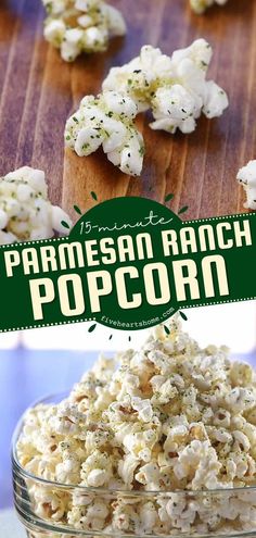 this is an image of parmesan ranch popcorn