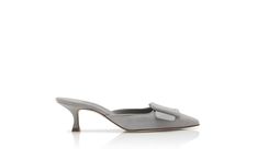 MAYSALE | Light Grey Suede Kitten Heel Mules | Manolo Blahnik Manolo Blahnik Slingback, Manolo Blahnik Mules, Formal Pumps, Catwalk Collection, Heel Mules, Suede Mules, Grey Suede, Gray Suede, Kitten Heel