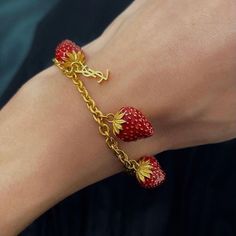 lucy hutton The Simple Wild, Strawberry Bracelet, Dope Jewelry, Jewellery Gold, Classy Jewelry, Funky Jewelry, Random Thoughts, Jewelry Lookbook, At Midnight