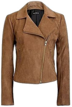 Casual Fitted Suede Biker Jacket, Casual Suede Fitted Biker Jacket, Suede Leather Jacket With Zipper For Fall, Fall Suede Leather Jacket With Zipper Closure, Fall Suede Leather Jacket With Zipper, Casual Suede Biker Jacket For Fall, Casual Suede Biker Jacket For Work, Suede Biker Jacket For Workwear In Winter, Winter Suede Biker Jacket For Workwear