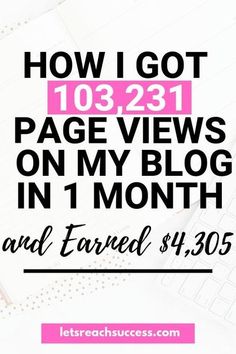 the title for how i got 10323 page views on my blog in 1 month