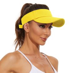 PRICES MAY VARY. Material: Visor hats for women are made of carefully selected cotton&polyester. Super soft, lightweight fabric. It is breathable, sweat - absorbing, sunproof, durable. Great for wear it for sports during summer, keep the sun out of your eyes and keep you head cool Useful Design: The back of unisex sports visor with adjustable design to allow for visor fits perfectily. Hollow top design which you can wear your hair up in a ponytail to stay cool. This Outdoor Cap is packable and f Visors For Women, Summer Visor, American Flag Hat, Patriotic Hats, Womens Visor, Sun Visor Hat, Outdoor Cap, Cap Hats, Outdoor Hats