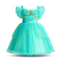 PRICES MAY VARY. Inspired Arabian princess fancy dress up for toddler and little girls! A everyday play costume outfit for your lovely one to enjoy storytelling moment, and any indoor or outdoor activites! Cotton bodice adorned with exotic golden trims. Off shoulder design with elastic straps. Pleated tulle at neckline and elegant mesh sleeves. Layered tulle skirt with shiny split peplum at waist and a lining underskirt underneath. Pullover style with elastic shirred waist for easy fit. Made of Arabian Princess Costume, Princess Jasmine Dress, Fancy Birthday Party, Princess Fancy Dress, Gonna In Tulle, Jasmine Dress, Fancy Dress Up, Dress Up Outfits, Dress Up Costumes