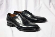 Black Calf Leather Men Wingtip Oxford Dress Shoes on Storenvy Quality Leather Boots, Custom Design Shoes, Oxford Dress Shoes, Wingtip Oxford, Oxford Dress, Leather Men, Small Businesses, Calf Leather, Leather Boots