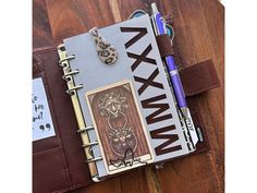 a notebook with an animal design on the cover