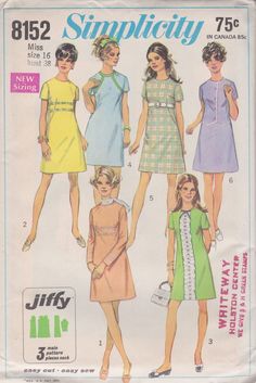 the sewing pattern for this dress is very easy to sew