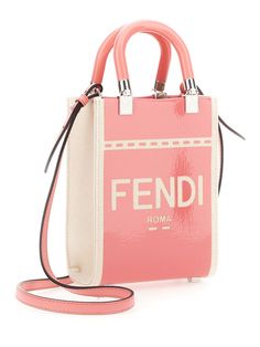 DOUBLE RIGID PLEXIGLASS HANDGender: WOMENMaterial: 60% COTTON 25% POLYAMIDE 15% POLYURETHANEColor: PINKMade in: ITProduct ID: 8BS051_ANT7F1LG1*Import tax/duty will be calculated at checkout (If applicable) Fendi Sunshine, Pink Fendi, Neon Bag, Leather And Canvas, Denim Tote, Canvas Crossbody Bag, Crossbody Tote Bag, Chic Bags, Crossbody Tote