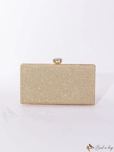 BirdinBag - Rhinestone-embellished Glitter Box Bag: Ideal Bridal Purse for Weddings, Proms & Parties Gold Rectangular Bags With Glitter, Sparkling Rectangular Evening Bag For Prom, Embellished Rectangular Evening Bag For Prom, Gold Rectangular Clutch For Prom, Rectangular Glitter Evening Bag For Formal Events, Rectangular Rhinestone Clutch For Prom, Gold Rectangular Evening Bag For Prom, Glamorous Rectangular Bags For Prom, Gold Glitter Evening Bag For Wedding