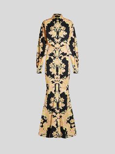 PRINTED COTTON DRESS | Explore the world of Etro and shop online Women's, Men's, Home and Fragrances Collections. Enjoy free shipping! Printed Cotton Dress, Maxi Shirt Dress, Fragrance Collection, Slim Fit Shirt, Explore The World, Wide Sleeves, Newborn Outfits, A Train, Shirt Collar