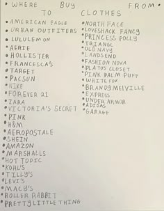 i spent a lot of time writing this!! here are some places to shop for clothes!! i will be doing a pin places to shop for accessories and jewelry soon and a pin for where to shop for shoes soon!! Need To Have Clothes, Places To Shop For Streetwear Clothes, Best Apps To Buy Clothes, Cute Places To Shop For Clothes Online, Brands To Get Clothes From, Where Clothes Are From, Sites To Shop For Clothes, Clothes To Have In Your Wardrobe, Places To Get Good Clothes