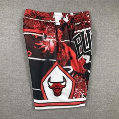 Chicago Bulls Shorts Year of the Rabbit Edition - side Throwback Short Bottoms For Sports Events, Throwback Style Sports Shorts, Team Logo Shorts For Sports, Team Spirit Shorts With Built-in Shorts For Sports Season, Sports Season Shorts With Team Logo, Sports Shorts With Team Logo For Sports Season, Sports Shorts With Team Logo, Sports Shorts With Team Logo For Sports Events, Team Logo Sports Shorts