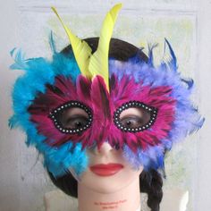 Here Is A Feathered Mask That's Soft And Comfortable. It's Been In My Costume Collection But Never Worn. The Colors Are Dramatic: Purple, Yellow, Turquoise, And Magenta With Black Studded Eyeliner. See The Details. Excellent, Unworn Condition. All Of My Items Come To You From A Healthy, Smoke-Free, Pet-Free Home, And Are Nice And Clean With No Scent Added. In My Closet, You'll Find My Own Mellyora Ashley Historical And Regency Novels, Full Of Romantic Adventure. Also Beautiful Vintage Gowns, Par Fun Party Masks For Carnival, Fun Carnival Party Masks, Multicolor Masks For Costume Party And Carnival, Fun Masks For Masquerade And Carnival, Fun Masks For Masquerade Carnival, Fun Masquerade Masks For Carnival, Mardi Gras Multicolor Costume Masks, Multicolor Mardi Gras Costume Masks, Multicolor Masquerade Mask For Carnival