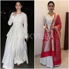 Celebrity Style,airport,sanjana batra,Tamannaah,Malabar Gold and Diamonds,Matsya Sanjana Batra, White Anarkali, Lehenga Designs Simple, Traditional Indian Dress, Yay Or Nay, Jewellery Brand, Indian Gowns