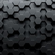 The Modern 3D Hexagonal Elegance Wallpaper Mural by Decor2Go Winnipeg creates an elegant atmosphere with its dark Elegance Wallpaper, Black Hexagon Tile, Gold Wallpaper Phone, Hexagonal Pattern, Hexagonal Design, Hexagon Design, Tile Wallpaper, Hexagon Tiles, Meeting Rooms