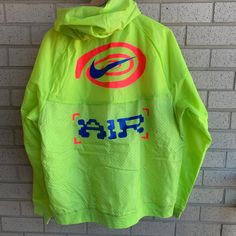 Nike Catching Air Windrunner Neon Green Winter Running Jacket. Nike Item #: Cw4708-389. Men's Size Xl. Brand New With Tags. Authentic Nike Item Will Be Packed Securely & Shipped Quickly. Please Let Me Know If You Have Any Questions! Nike Track Jacket For Spring Sports, Spring Nylon Track Jacket For Running, Spring Nylon Running Track Jacket, Spring Running Hooded Windbreaker, Spring Athleisure Running Windbreaker, Spring Running Outerwear With Moisture-wicking, Spring Running Moisture-wicking Outerwear, Moisture-wicking Spring Running Outerwear, Hooded Spring Outerwear For Running