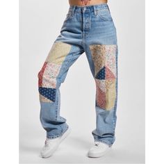 Levi 90s Patchwork Jeans Size 28 X 32 New With Tags Diy Patchwork Jeans, Patch Work Jeans, Jeans Upcycle, Denim Patchwork Jeans, Vintage Boyfriend Jeans, Patchwork Denim Jeans, Upcycled Jeans, Design Jeans, Patch Jeans