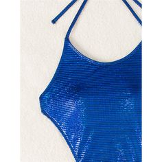 Features: Expertly designed for the bold and daring, our Sexy Diamond Rhinestones Extreme Mini Micro Thong Halter One Piece Swimsuit will make you stand out on the beach. With its eye-catching diamond rhinestone details and flattering halter design, this swimsuit is perfect for confident women who want to make a statement. Made with high-quality materials for maximum comfort and durability. Glamorous Halter Neck Swimwear For Party, Glamorous Backless Swimwear For The Beach, Glamorous Backless Beach Swimwear, Glamorous Backless Party Swimwear, Shiny Stretch Swimwear For Parties, Shiny Stretch Swimwear For Beach, Shiny Swimwear For Summer Beach, Disco Style Club Swimwear For Summer, Shiny Swimwear For Summer Parties