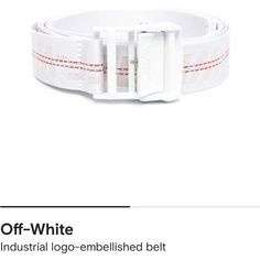 Great Condition Off-White Belt Almost New Wit Receipt And Bag 78.5” Tip To Tip W Is 1” Off White Belt, White Accessories, White Belt, New Color, Belts, Color White, Conditioner, Off White, Women Accessories