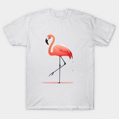 Pink Flamingo Minimal, Love Flamingos by Logiamerch. -- Choose from our vast selection of Crewneck and V-Neck T-Shirts to match with your favorite design to make the perfect graphic T-Shirt. Pick your favorite: Classic, Boxy, Tri-Blend, V-Neck, or Premium. Customize your color! For men and women. Pink Flamingo Print T-shirt For Summer, Pink Flamingo Print Short Sleeve T-shirt, Pink Short Sleeve T-shirt With Flamingo Print, Casual Cotton T-shirt With Flamingo Print, Casual Pink T-shirt With Flamingo Print, Casual Pink Flamingo Print T-shirt, Flamingo Outfit, Pink Flamingo, Pink Flamingos