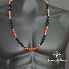 Genuine Red Jasper Choker Necklace, Mens Beaded Necklace, Gemstone Necklace for Men, Natural Stone Protection Necklace, Mens Red Necklace 🔵 The necklace in the photos is 32 inches. 🔴 There's definitely one for you. Click to take a look at all the necklaces that will complete your elegance; 🔷 https://jewelrybyneco.etsy.com 🔷 🔵 Presented as stylish jewelry and produced using the highest quality natural stone beads, all of the necklaces are adjustable. Crystal natural stone jewelry are jewelry Artisan Red Necklaces With Spacer Beads, Vintage Red 8mm Beaded Jewelry, Vintage Red Jewelry With 8mm Beads, Red Vintage Jewelry With Gemstone Beads, Vintage Red Gemstone Beads Jewelry, Vintage Red Beaded Necklace With Natural Stones, Red Vintage 8mm Bead Necklaces, Red Vintage Necklaces With 8mm Beads, Red Vintage Necklace With 8mm Beads