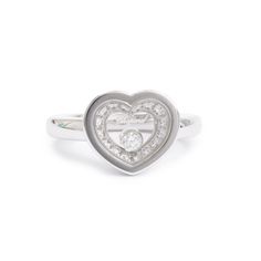 Diamond Icon, Diamond Heart Ring, Diamond Heart, Heart Ring, Ring Size, Diamonds, White Gold, Size 6, Ring