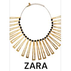 Zara Multi Tag And Bead Necklace Nwt Features: Golden, Metal Chain Necklace, Glass Beads, Textured Metal Tags,Has Lobster Clasp Closure Gold Tone Hardware. Color: Gold Tone, Black Color Varies From Stock Photo Due To My Lighting Materials: 80% Zinc 15% Glass 5% Brass Item From Smoke Free Home. Please Message Me With Any Questions. Zara Gold Jewelry For Evening, Zara Gold Necklace Gift, Gold Zara Necklace For Gift, Metal Necklaces With Faceted Beads For Parties, Party Necklaces With Faceted Metal Beads, Elegant Metal Necklace With Faceted Beads, Chic Zara Jewelry For Party, Gold Metal Beaded Necklaces With Black Beads, Gold Metal Beaded Necklace With Black Beads