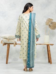 Brand: edenrobe Product: EWU24A1-29471-3PCollection: Allure Lawn Unstitched - Spring Summer CollectionFabric: Lawn DESIGN DETAILS: 3M Printed Lawn Shirt 2.5M Printed Lawn Dupatta 1.8M Dyed Trouser DISCLAIMER:* Lining, Laces, and Tassels are not included in unstitched variants.* Embellishment items in stitched outfits are subject to market availability.* The actual colors of the outfit may vary from the colors being displayed on your device. CARE INSTRUCTIONS: Extra Fabric Has Been Used For Shoot Original Color May Vary Slightly From The Picture Dry Clean Recommended Iron The Clothes At Moderate Temperature Do Not Use Bleach, Or Stain Removing Chemicals Damp Fabric Should Not Be Exposed To Sunlight edenrobe Allure Lawn Spring Summer Collection Authenticity Guaranteed – 100% Original Brand 3 Elegant Fitted Suits With Printed Motifs, Elegant Cotton Suits With Printed Motifs, Elegant Cambric Sets With Printed Motifs, Suits With Printed Motifs For Wedding And Eid, Wedding Suit With Printed Motifs For Eid, Elegant Cambric Unstitched Suit With Printed Motifs, Elegant Cotton Suit For Eid, Elegant Suits With Printed Motifs For Eid, Elegant Beige Cotton Lawn Suit