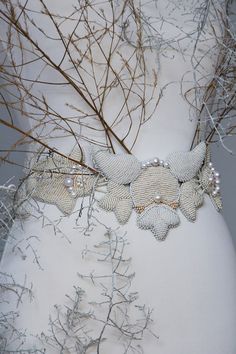 Haute couture wedding dress belt. Bridal belt was made using ivory seed beads and natural fresh water pearls. The technique of wedding belt is bead embroidery. Original wedding sash. Beaded waist belt is wide and adjustable. The belt volume is regulated on the sides. Bridal sash bet could be made perfect your size. Materials was used: Natural fresh water pearls ( cream and light gray colors ) two different sizes. Nine different shades of ivory color using seed beads. Acrylic round beads. Cords t Elegant White Bridal Belt With Pearl Embroidery, Elegant Silver Bridal Belt With Pearl Embroidery, White Embroidered Bridal Belt For Party, Silver Bridal Belt With Pearl Embroidery For Wedding, Silver Bridal Belt With Pearl Embroidery, Wedding Bridal Belt Beaded With Pearls, Wedding Bridal Belt With Beaded Pearls, Wedding Pearl Beaded Bridal Belt, Bride Sash