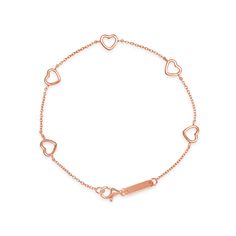 Self-Love Collection - Rose Gold Bracelet Pretty Heart, Rose Gold White, Demi Fine Jewelry, Rose Gold Bracelet, Inner Beauty, Love Bracelets, Heart Bracelet, Lucky Charm, New Generation