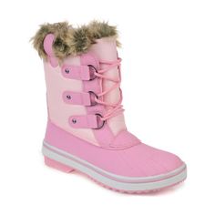 Manufacturer: Journee Collection Size Origin: US Style Type: Winter & Snow Boots Collection: Journee Collection Closure: Material: Man Made Material Fabric Type: Man Made Sku: BH5155027 Size: 9.  Color: Pink.  Gender: female.  Age Group: adult. Trendy Pink Mid-calf Boots For Winter, Pink Fitted Winter Boots, Pink High Ankle Mid-calf Winter Boots, Pink Long Sleeve Fur Coat For Cold Weather, Pink Fur Boots, Winter Snow Boots, Duck Boots, Journee Collection, Winter Snow