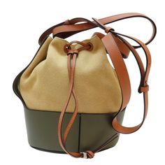 #ad Premium Quality LOEWE Balloon Shoulder Handbag Calfskin Canvas Green, Fashion women's Bags Loewe Balloon, Green Beige, Shoulder Handbag, Green Fashion, Women's Bags, 2 A, Shoulder Handbags, Calf Skin, Fashion Bags