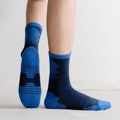 A must-have addition to every man's winter wardrobe, our warm socks for men will complete their winter outfits. Its brushed inner lining traps heat to regulate your feet's temperature and help keep you warm in cold weather.  Made to fit most men's shoe sizes, our warm socks fit snugly—not too tight nor too loose—and stay comfortable even as you move. Pair them with insulated work boots to keep your feet warm even in the chilliest environment. Available in unique prints and patterns, our men's warm socks will surely suit your style! Made from a premium blend of Acrylic, Polyester, and Spandex, our warm socks men's thermal sock pack has an extremely soft construction that feels gentle against the skin. Its plush, stretchy fabric provides moderate compression and supports your feet to help so Sporty Sweat-resistant Socks For Sports, Breathable Casual Sports Socks, Non-slip Casual Sports Socks, Breathable Sporty Socks For Sports, Casual Non-slip Socks For Sports Events, Blue Anti-odor Socks For Outdoor, Breathable Casual Socks For Sports Season, Breathable Casual Socks For Sports, Comfortable Breathable Socks For Training