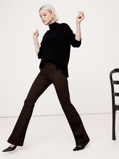 Flare Everywhere Ponte Pant | Banana Republic