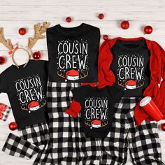 This Christmas enjoy these matching shirts to wear with your favorite family members or friends! -Our shirts are made to order. Because of this reason we don't accept returns or exchanges.  **Please check our color and size charts before you place your order. If you have any questions please send us a message to clarify sizing or colors** Cousin Christmas Shirts, Christmas Cousin Crew Shirt, Christmas Shirts for Cousins, Matching Cousin Shirts for Christmas, Gift for Cousin Cousin Christmas Shirts, Shirts For Cousins, Cousins Christmas, Matching Cousin Shirts, Cousin Crew Shirts, Gift For Cousin, Cousin Shirts, Toddler Christmas Shirt, Toddler Christmas Outfit