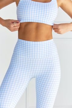 Introducing Astoria BALANCE — a set thoughtfully designed to become your go-to for daily wear yet supportive enough to push you through your toughest workouts. Our BALANCE Gingham Legging utilizes our ultra-soft Freeform™ brushed fabric designed to both flatter and support. Notable features include quick-dry tech, a moderate compression waistband with high waist fit, and back-side V-seam added to accentuate your curves without sacrificing functionality.