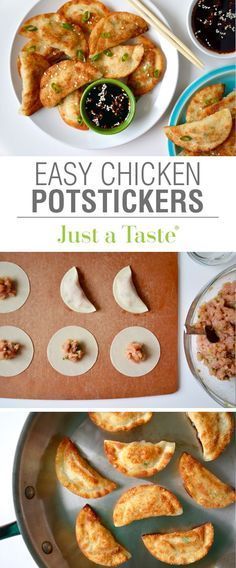 easy chicken potstickers are the perfect appetizer for any family