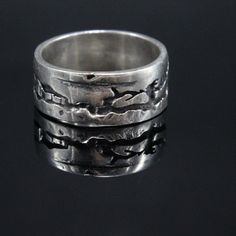 Engraved Men's Silver Ring - Abstract Style Silver Band, Statement Men's Silver Ring, Sterling Silver Engraved Ring, Armenian Silver Ring, Gift For Him PRODUCT DETAILS Ring width 5 mm. Weight (depends on size) 7-9 gr. All items are made of sterling silver 925 and they are hallmarked. The necklace is gift-wrapped, ready to be offered to someone special. Please keep in mind that the colors of metals may slightly vary due to monitor differences. Thank you for visiting our shop! We will be happy to Silver Sterling Silver Wide Band Ring, Artisan Sterling Silver Ring With Etched Details, Artisan Sterling Silver Etched Rings, Silver Etched Bands For Gifts, Etched Silver Bands For Formal Occasions, Silver Etched Bands As Gift, Etched Silver Bands As Gift, Symbolic Engraved Wide Band Ring, Symbolic Wide Band Engraved Rings