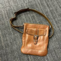 Coach Swing Pack Crossbody Bag. Authentic. Brown Leather With Silver Hardware. Approx 9.5” X 8”. New Without Tags. Smoke Free Home Brown Leather Crossbody Bag, Bags Coach, Hand Bags, Travel Gear, Silver Hardware, Leather Crossbody Bag, Coach Bags, Leather Crossbody, New Color