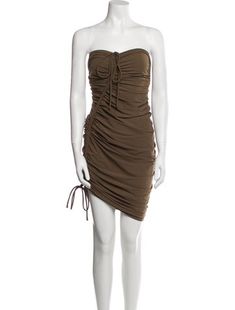 Lanvin Evening GownBrownStraplessExposed Zip Closure at SideDesigner Fit: Dresses by Lanvin typically fit true to size. Brown Strapless Ruched Dress, Brown Strapless Mini Dress For Date Night, Strapless Brown Tube Top For Night Out, Strapless Brown Mini Dress For Date Night, Fitted Brown Strapless Tube Top, Brown Strapless Tube Top For Party, Strapless Mini Dress, Outerwear Sweater, Shirt Accessories