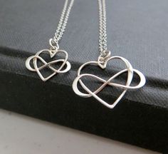 adorable heart representing one's infinite love. sterling silver infinity heart necklaces for grandmother, mother and daughter. adjustable fine chain 16-18'' tiny infinity heart necklace-14.5x10.5mm small infinity heart necklace-18x16mm large infinity heart necklace-22.5x22mm *please let me know if you need a different length-no extra charge up to 20'' Double Heart Charm Jewelry For Best Friend, Heart Charm Double Heart Jewelry For Best Friend, Heart Pendant Jewelry For Best Friend Gift, Sterling Silver Heart Charm Necklace For Best Friend, Minimalist Heart Charm Jewelry For Best Friend Gift, Minimalist Heart Charm Jewelry For Best Friend, Minimalist Jewelry With Heart Charm For Best Friend Gift, Sterling Silver Infinity Heart Necklace For Anniversary, Infinity Jewelry For Best Friend Valentine's Day Gift